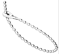 Beaded Cable Tie - Natural 5