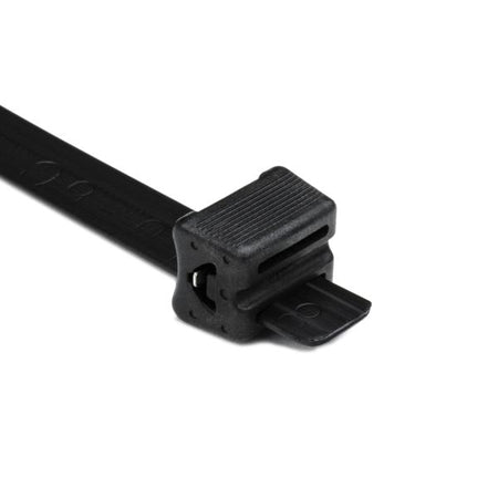 HellermannTyton TELS-27 Extended-Length Tie, POM, Black, 10-27" straps and 10 heads/pkg
