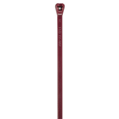 Thomas & Betts TYV523M 4" 18lb Maroon Low-Smoke Plenum Fluoropolymer Cable Ties 100/Bag