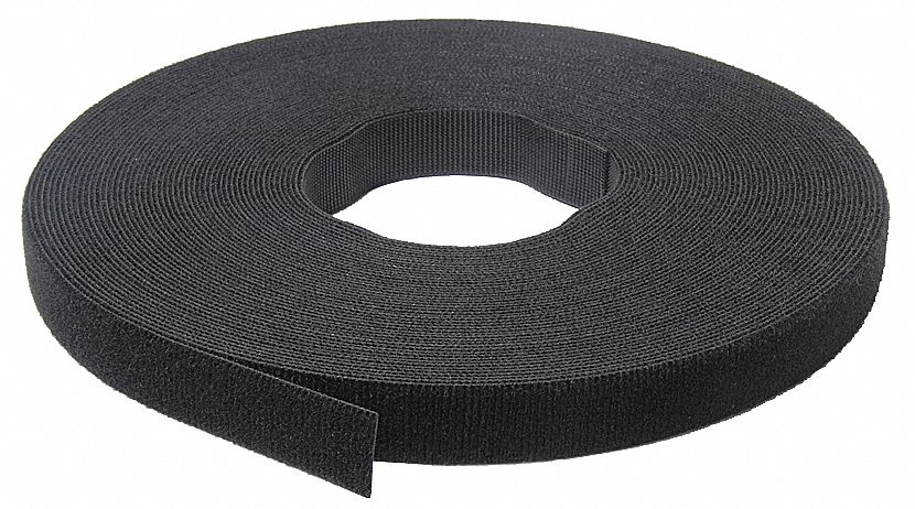 1/2" x 25 Yard Roll Velcro® Brand One-Wrap® Tape, Black 1/Bag