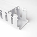 HellermannTyton 181-32014 Slotted Wall Wiring Duct, 3" X 2", Adhesive, PVC, White, 30ft/Box