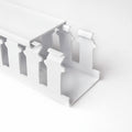 HellermannTyton 181-32009 Slotted Wall Wiring Duct, 3" X 2", Non-Adhesive, PVC, White, 120ft/Carton