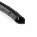 HellermannTyton 5N0C Spiralwrap Protective Sheathing, 1" Diameter, PA6, Black, 100 ft/roll