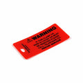 HellermannTyton GWC003X2 Ground Wire Tag, Cable TV Warning, Polyethylene, Orange, 25/pkg