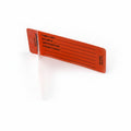 HellermannTyton CTA0753X2 Self-Laminating Tag, Adhesive, Generic Write-On, Blank Lines, 3.0" x .75", Orange, 25/pkg