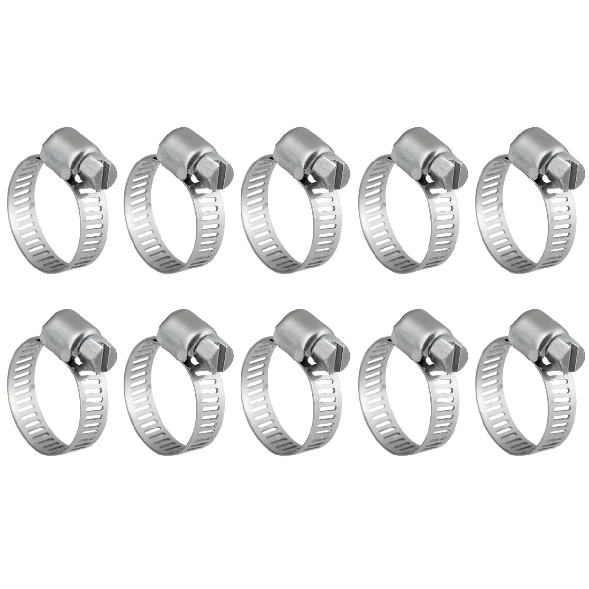 #6MS All Stainless Steel Hose Clamp 10/box
