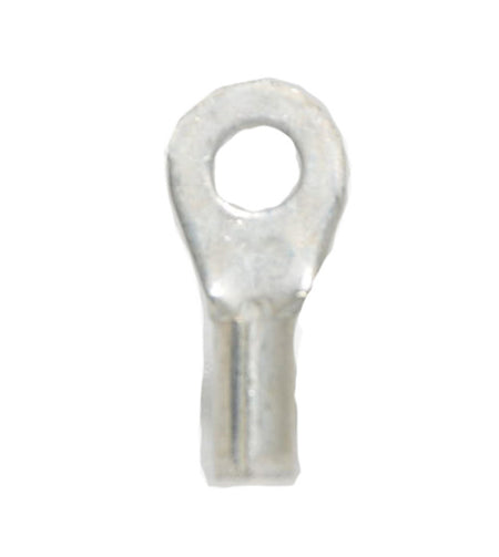 12-10 AWG Non-Insulated #10 Stud Ring Terminal - Butted Seam 100/Bag