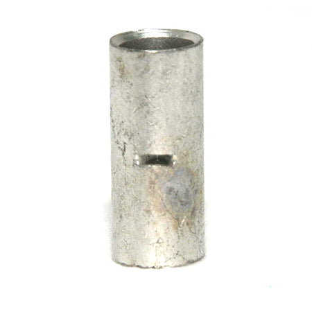 2 AWG Bare Seamless Butt Connector Non-Insulated, 100/bag