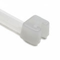 HellermannTyton 109-00128 Q Tie, 7.9" Long, 30lb Tensile Strength, PA66HS, Natural, 100/pkg