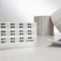 HellermannTyton TAG11T4-822C Thermal Transfer Labels, .65" x .2", 4 Across, Polyester, Clear, 5000/roll