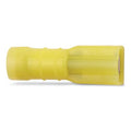 Sta-Kon Nylon Insulated Disconnect Terminal, 12-10 AWG, 0.250 in Tab, Yellow, 50 Pack