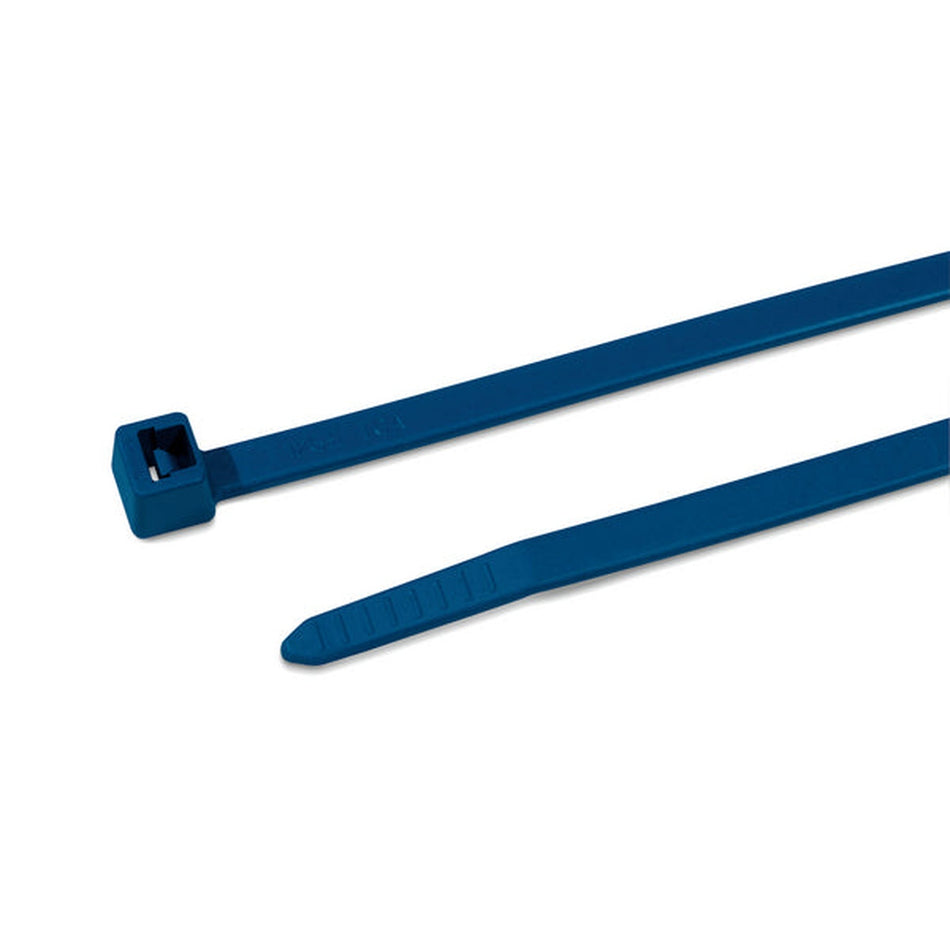 HellermannTyton 111-00831 Metal Content Tie, 15" Long, 50lb Tensile Strength, PA66MP, Blue, 100/pkg