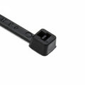 HellermannTyton T18R0M4 Standard Cable Tie, 4" Long, UL Rated, 18lb Tensile Strength, PA66, Black, 1000/pkg