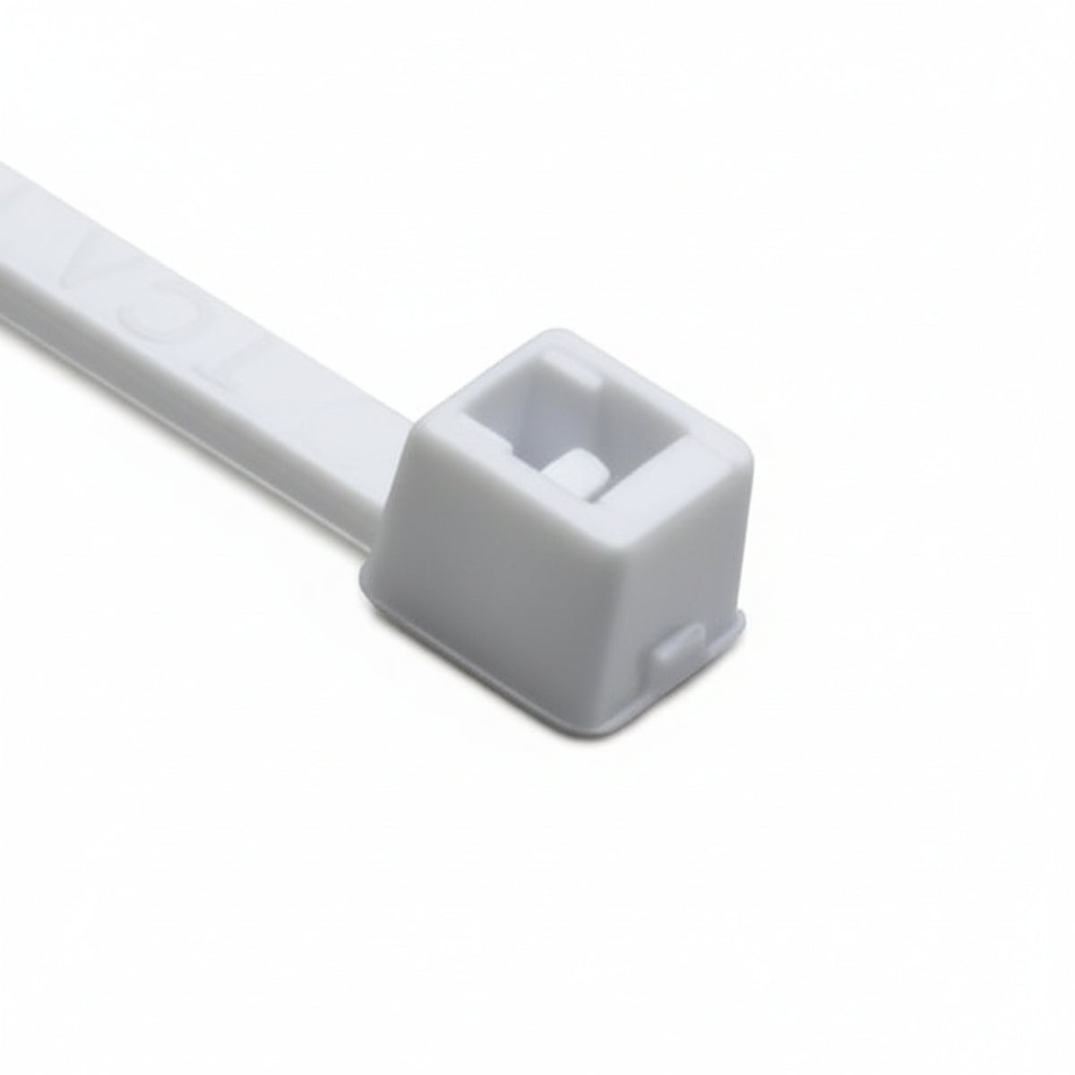 HellermannTyton T18R10C2 Standard Cable Tie, 4" Long, UL Rated, 18lb Tensile Strength, PA66, White, 100/pkg