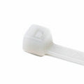 HellermannTyton T18L9M4 Standard Cable Tie, 8" Long, UL Rated, 18lb Tensile Strength, PA66, Natural, 1000/pkg
