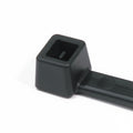 HellermannTyton T18I0HSM4 High-Temp Cable Tie, 5.5" Long, UL Rated, 18lb Tensile Strength, PA66HS,UV Black, 1000/pkg