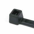 HellermannTyton T18S0C2 Standard Cable Tie, 3.3" Long, UL Rated, 18lb Tensile Strength, PA66, Black, 100/pkg