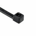 HellermannTyton T30R0M4 Standard Cable Tie, 5.8" Long, UL Rated, 30lb Tensile Strength, PA66, Black, 1000/pkg
