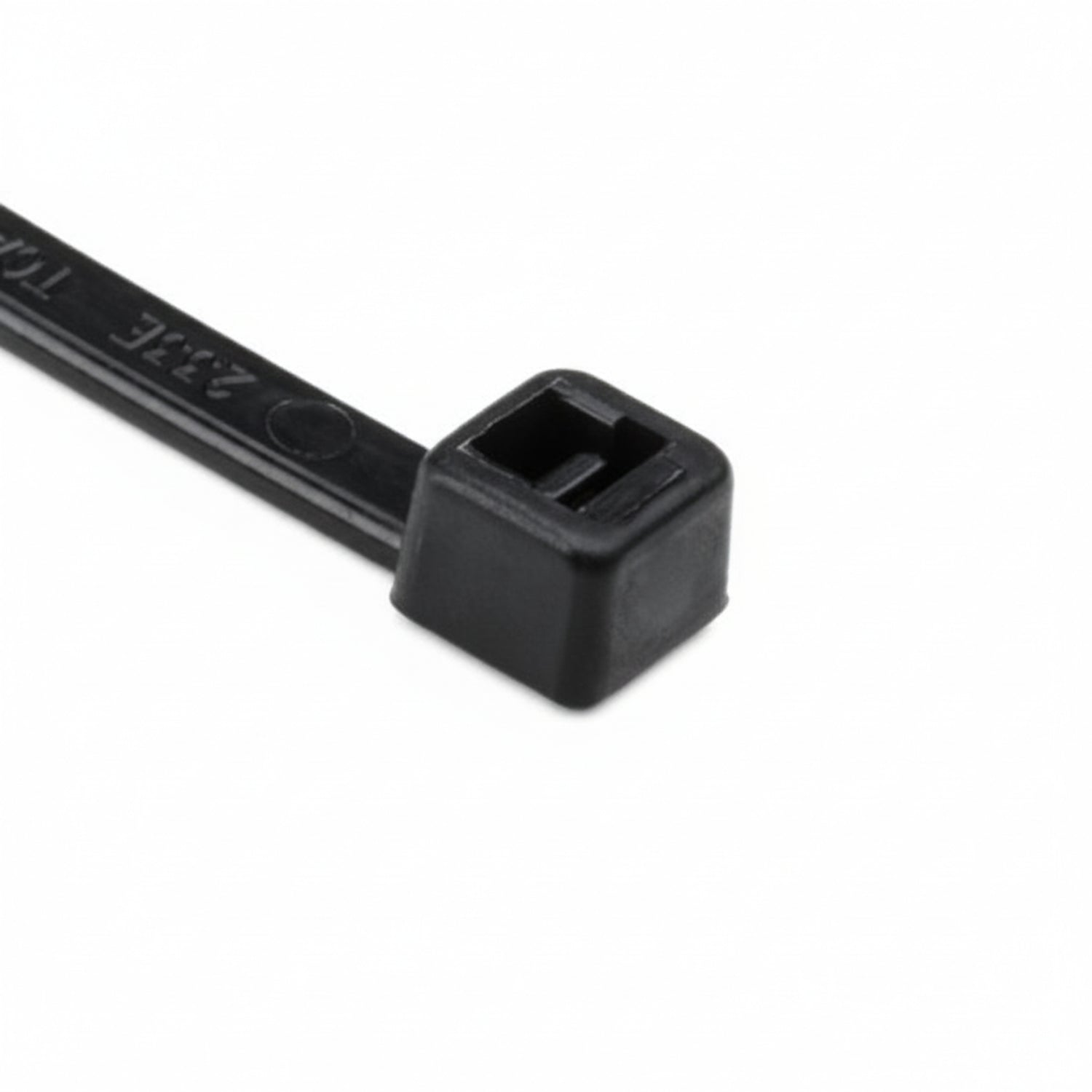 HellermannTyton T30L0C2 Standard Cable Tie, 7.8" Long, UL Rated, 30lb Tensile Strength, PA66, Black, 100/pkg