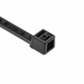 HellermannTyton T40L0C2 Standard Cable Tie, 14.6" Long, UL Rated, 40lb Tensile Strength, PA66, Black, 100/pkg
