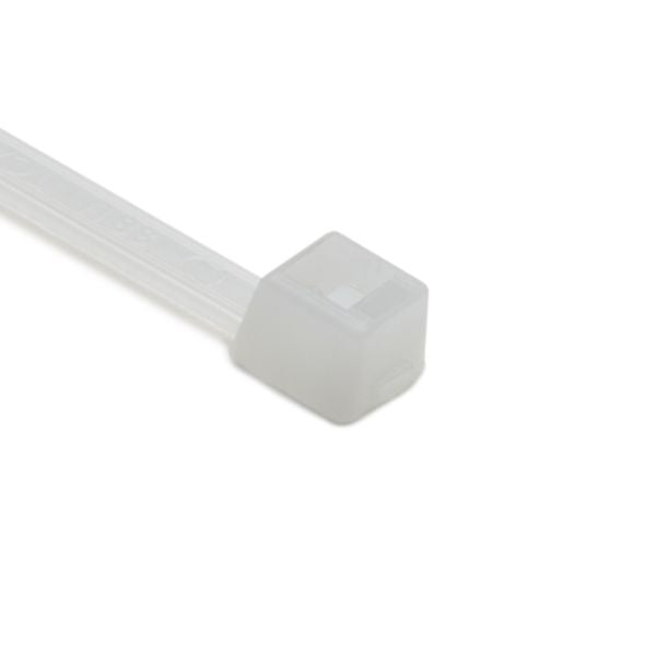 HellermannTyton T40I9C2 Standard Cable Tie, 11.6" Long, UL Rated, 40lb Tensile Strength, PA66, Natural, 100/pkg