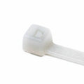 HellermannTyton T50R9M4 Standard Cable Tie, 8" Long, UL Rated, 50lb Tensile Strength, PA66, Natural, 1000/pkg