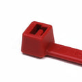 HellermannTyton T50I2M4 Standard Cable Tie, 12" Long, UL Rated, 50lb Tensile Strength, PA66, Red, 1000/pkg