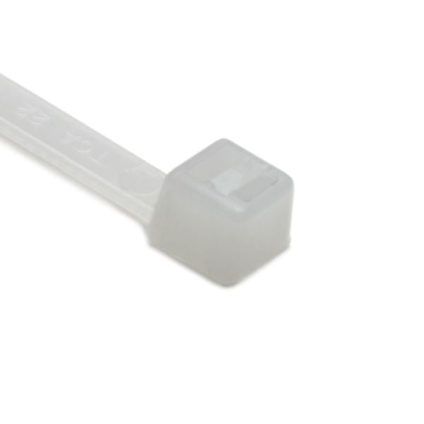 HellermannTyton T50S9C2 Standard Cable Tie, 6.3" Long, UL Rated, 50lb Tensile Strength, PA66, Natural, 100/pkg
