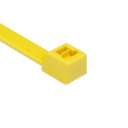 HellermannTyton T150XLL4X2 Heavy Duty Cable Tie, 52.2" Long, UL Rated, 175lb Tensile Strength, PA66, Yellow, 25/pkg