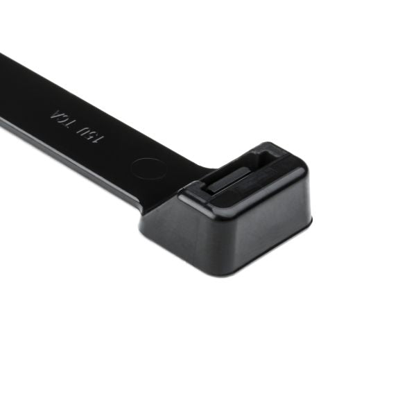 HellermannTyton T255R0HIRX2 Heavy Duty Cable Tie, 20" Long, UL Rated, 250lb Tensile Strength, PA66HIRHSUV, Black, 25/pkg