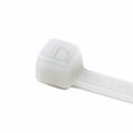 HellermannTyton T18R9C2 Standard Cable Tie, 4" Long, UL Rated, 18lb Tensile Strength, PA66, Natural, 100/pkg