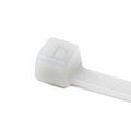 HellermannTyton T50I9C2 Standard Cable Tie, 12" Long, UL Rated, 50lb Tensile Strength, PA66, Natural, 100/pkg