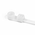 HellermannTyton T120MR9H4 Screw-Mount Cable Tie, 15.6" Long, #1/4 Screw, 4.02" Max Bundle Dia, 120lb, PA66, Natural, 500/bag