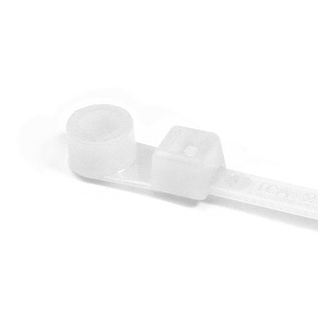 HellermannTyton T120MR9H4 Screw-Mount Cable Tie, 15.6" Long, #1/4 Screw, 4.02" Max Bundle Dia, 120lb, PA66, Natural, 500/bag