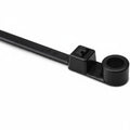 HellermannTyton T50ML0M4 Screw-Mount Cable Tie, 15.4" Long, #10 Screw, 4.0" Max Bundle Dia, 50lb, PA66, Black, 1000/pkg