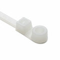HellermannTyton T50ML9M4 Screw-Mount Cable Tie, 15.4" Long, #10 Screw, 4.0" Max Bundle Dia, 50lb, PA66, Natural, 1000/pkg 