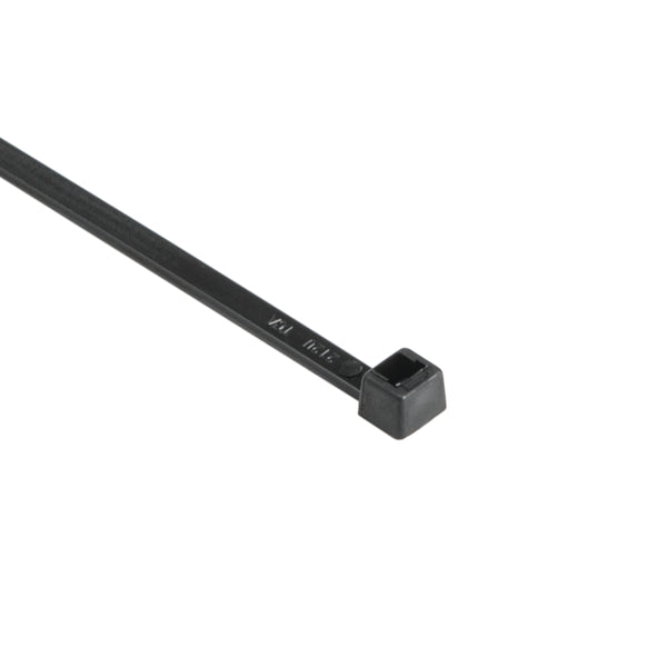 HellermannTyton T50R0HSC2 High-Temp Cable Tie, 8" Long, UL Rated, 50lb Tensile Strength, PA66HS, UV Black, 100/pkg