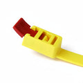 HellermannTyton RTT750HR.NX1P Releasable Cable Tie, 29.6" Long, 200 lb Tensile Strength, PA66, Yellow, 25/pkg
