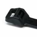 HellermannTyton RT250S0X2 Releasable Cable Tie, Release Tab, 9.1" Long, 250lb Tensile Strength, PA66, Black, 25/pkg