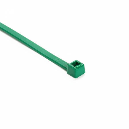 HellermannTyton 111-01169  Metal Content Tie, 15" Long, 50lb Tensile Strength, PA66MP, Green, 100/pkg