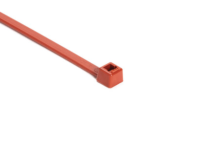 HellermannTyton 111-01167  Metal Content Tie, 15" Long, 50lb Tensile Strength, PA66MP, Red, 100/pkg