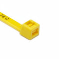 HellermannTyton T30R4C2 Standard Cable Tie, 5.8" Long, UL Rated, 30lb Tensile Strength, PA66, Yellow, 100/pkg