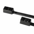 HellermannTyton T50RDH0HSM4 Double-Head Cable Tie, 8.3" Long, 50lb Tensile Strength, PA66HS, Black, 1000/pkg