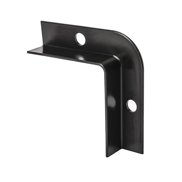 HellermannTyton 133-01477 Mini-Channel, 2.50" Long, 90-Degree Angle, Large, PPT20, Black, 1600/pkg