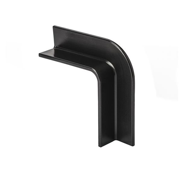 HellermannTyton 133-01479 Mini-Channel, 1.52" Long, 90-Degree Angle, Small, PPT20, Black, 3500/pkg