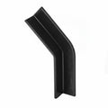 HellermannTyton 133-01480 Mini-Channel, 1.52" Long, 45-Degree Angle, Small, PPT20, Black, 4000/pkg