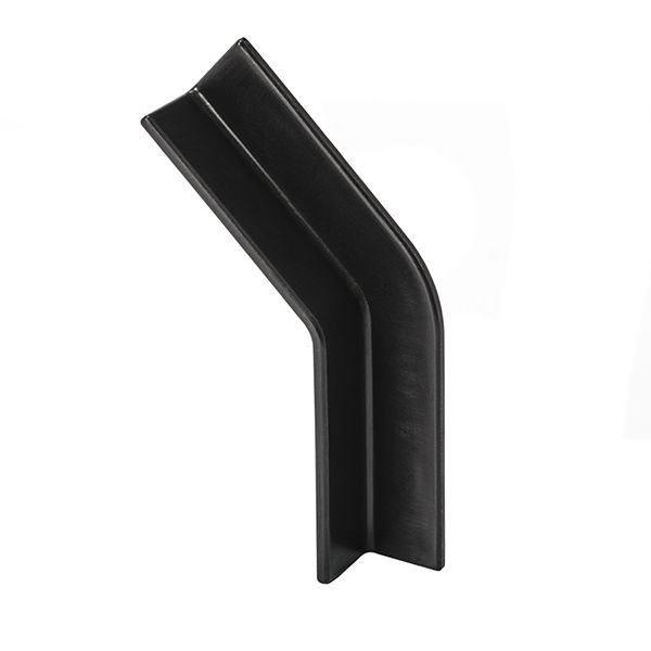 HellermannTyton 133-01480 Mini-Channel, 1.52" Long, 45-Degree Angle, Small, PPT20, Black, 4000/pkg