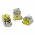 HellermannTyton 148-90036 HelaCon Plus Mini, Push-In Style Wire Connector, Double Spring, 2-Port, (PC), Yellow, 150/pkg