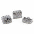 HellermannTyton 148-90050 HelaCon Plus Mini, Push-In Style Wire Connector, Double Spring, 4-Port, (PC), Clear, 300/pkg