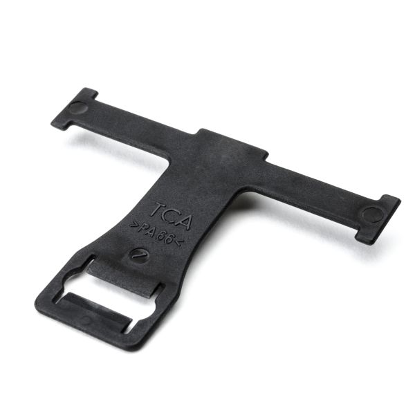 HellermannTyton 151-00016 Standoff Stud Mount Tape Clip Long 2.17" Weld Stud Mnt .2" PA66HIRHS Black 1000/pkg